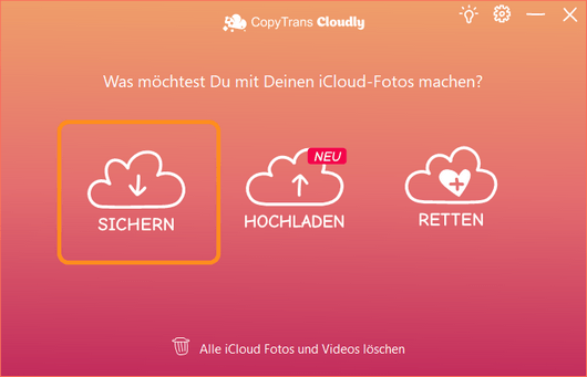 iCloud Bilder herunterladen