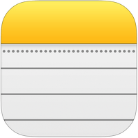 iPhone Notizen Logo der App