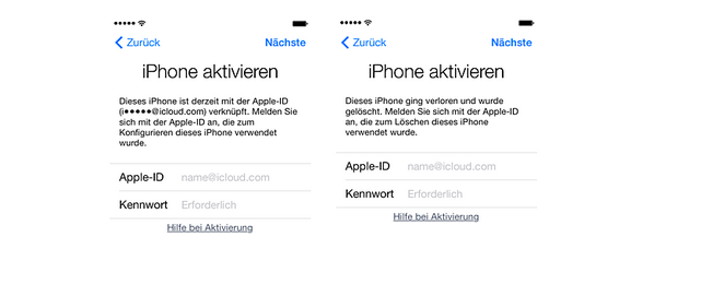 iPhone nach Anweisungen aktivieren