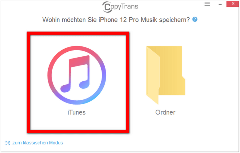 Musik vom iPhone in iTunes Mediathek übertragen