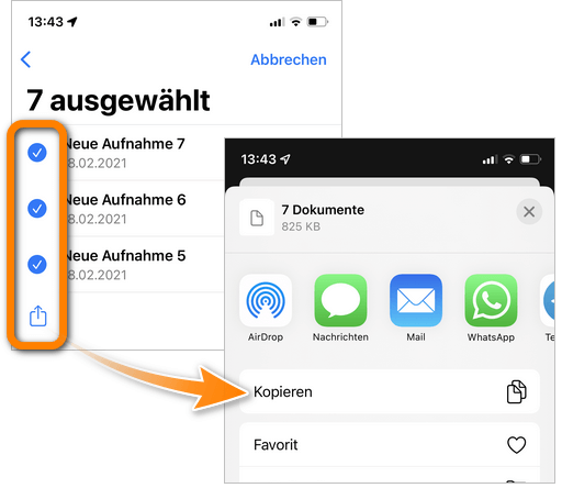 Sprachmemos vom iPhone auf PC ohne iTunes