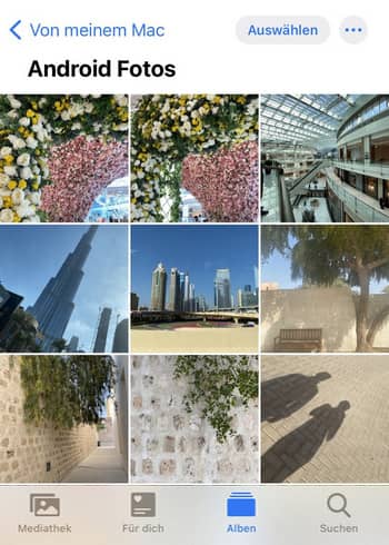 Fotos von Android auf iPhone ohne iTunes