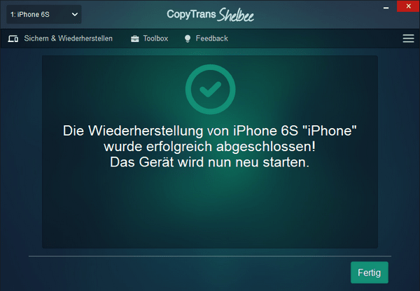 erfolgreich gelöschte Daten wiederherstellen iPhone