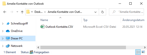 Kontakte von Outlook iPhone importieren