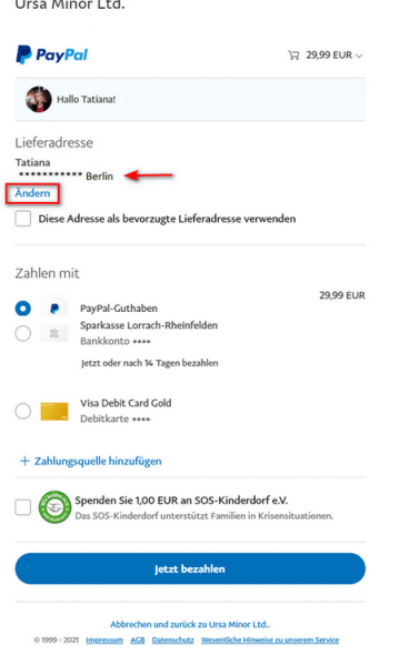 Paypal Zurückgezahlt Aber Nicht Auf Konto Wie ändere ich meine Rechnungsadresse in PayPal?