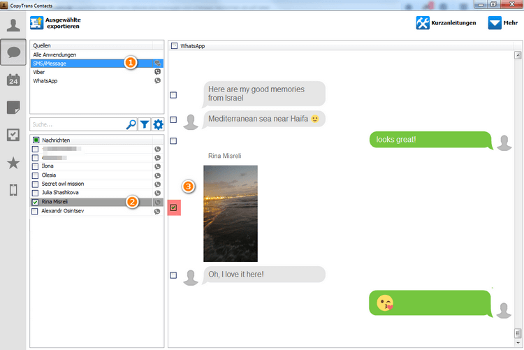 SMS und iMessage am PC sichern und ausdrucken