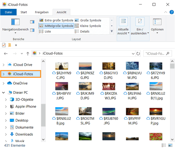 iCloud Fotos ansehen vom PC aus
