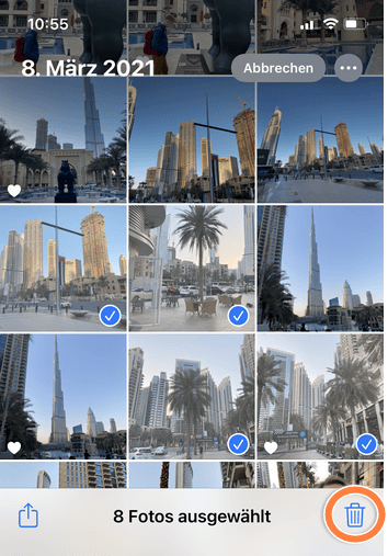 Wie lösche ich Fotos vom iPhone