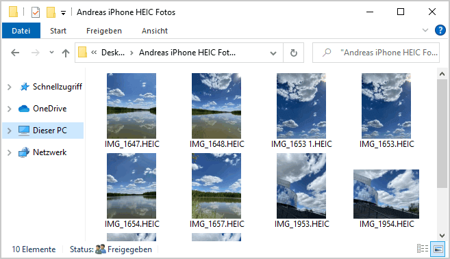 HEIC Fotos in Windows PC anschauen und in JPG konvertieren