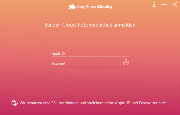 Fotos von Windows auf iPad: in iCloud hinzufügen