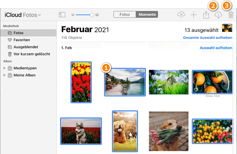 iCloud Fotomediathek löschen