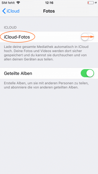 Videos in iCloud hochladen