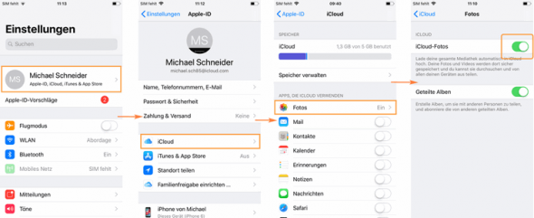 Fotos Auf Ipad Löschen Aber Auf Iphone Behalten Fotos von iPhone auf iPad übertragen - 4 Wege
