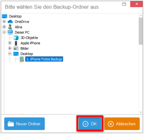 iOS-Bilder zum PC transferieren