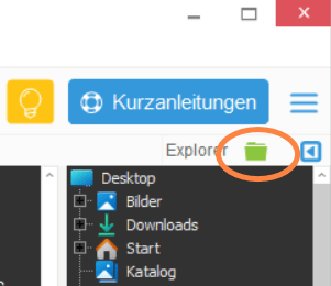 Ordner am PC im Programm anlegen