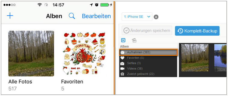 Warum werden nicht alle Fotos vom iPhone auf PC angezeigt