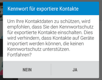 Kontakte von HTC auf PC Kennwort erstellen