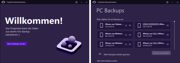 iPhone Backups auf dem PC finden