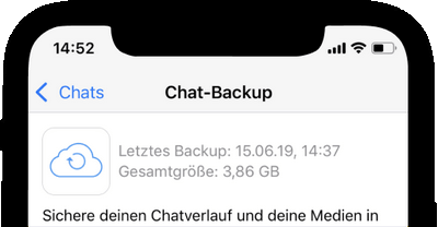 Datum des letzten WhatsApp-Backups finden