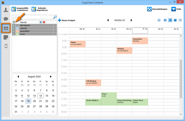 Apple Kalender auf Android ohne Datenverlust