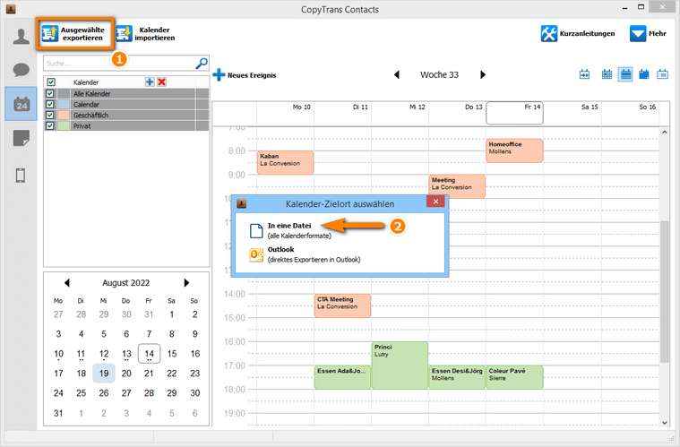 Kalender von iOS auf Android übertragen