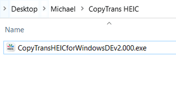 CopyTrans HEIC Installationsdatei