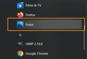 Fotos App auf Windows