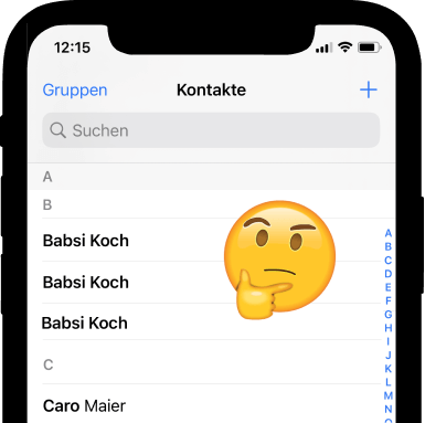 iPhone Kontakte doppelt und dreifach angezeigt