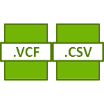 in VCF und CSV Formate von iPhone drucken