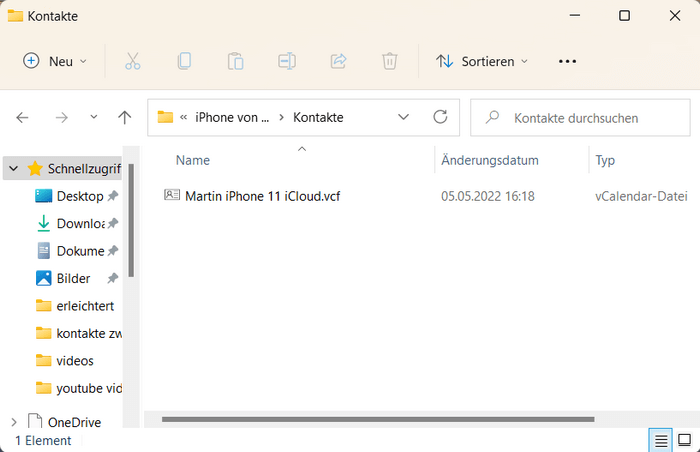 iPhone Kontakte auf iCloud speichern