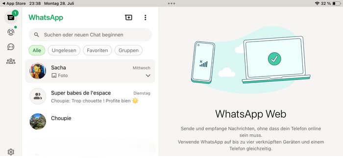 WhatsApp Alternative auf iPad nutzen