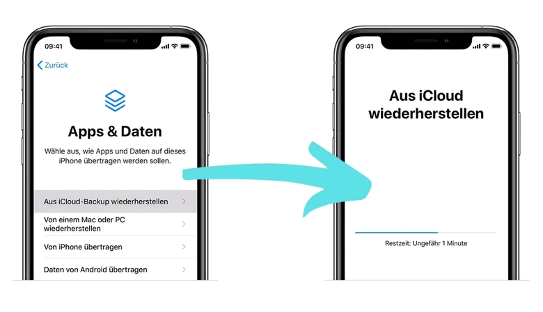 iCloud Backup wiederherstellen