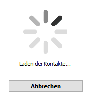 Daten werden in CopyTrans Contacts geladen