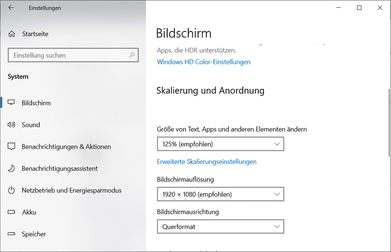 So ändern Sie die Skalierung und Anzeigeauflösung auf dem PC