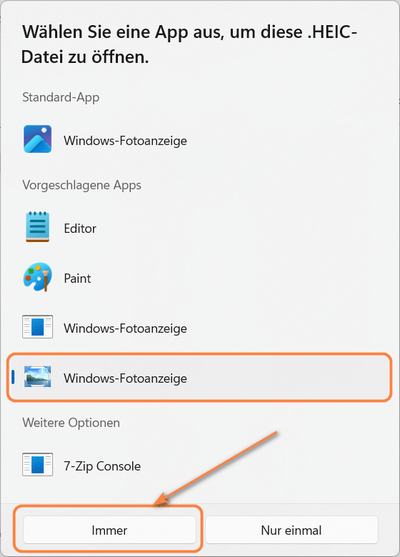 HEIC-Datei öffnen