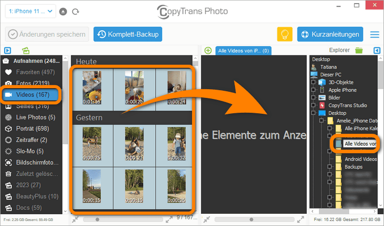 iPhone Videos auf iPad mit ein paar Klicks übertragen