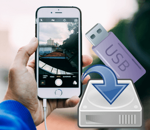 Bilder von iPhone auf Festplatte