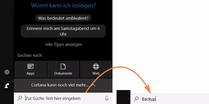 iPhone Backup unter Windows 10 suchen