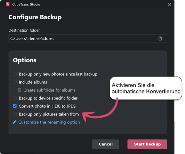 Automatischer HEIF to JPG Converter 
