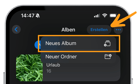 iPhone Diashow erstellen direkt auf iPhone