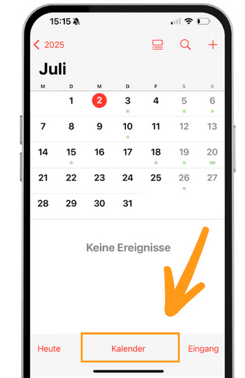 iPhone Kalender Farbe ändern 