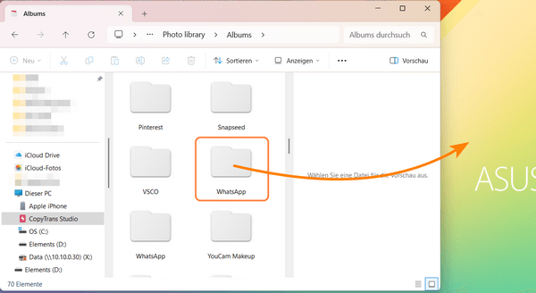 WhatsApp Fotos auf PC übertragen