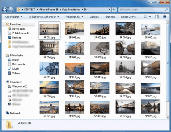 Fotos vom iPhone auf PC sortieren