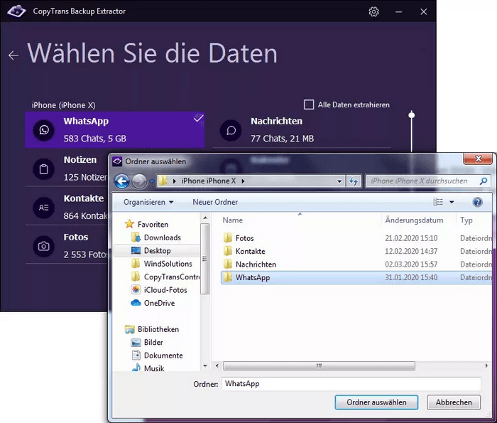 WhatsApp gelöschte Bilder wiederherstellen