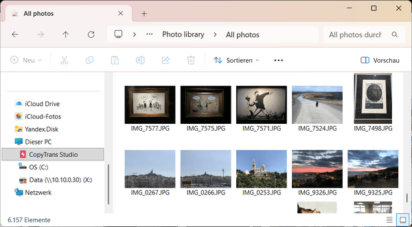 iPhone Fotos in Windows Explorer integriert