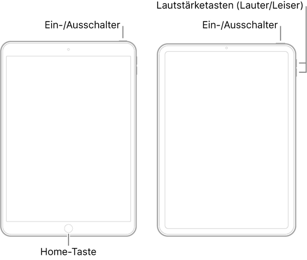iPad Neustart erzwingen