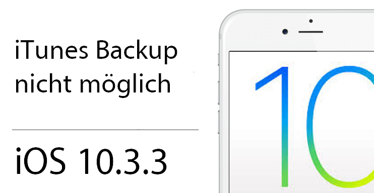10.3.3 iTunes-Backup Fehler