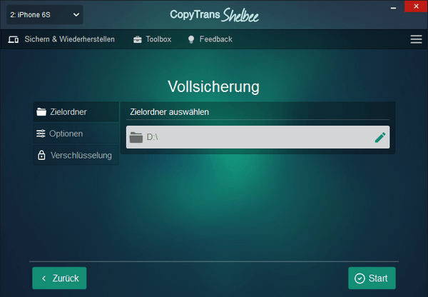 iPhone Backup fehlgeschlagen