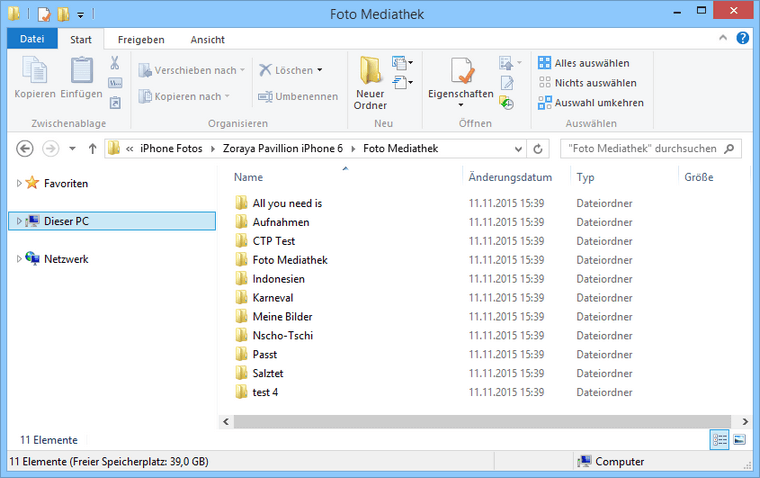 Fotos vom iPhone am PC speichern