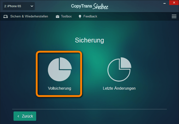 iPhone Backup auf PC speichern